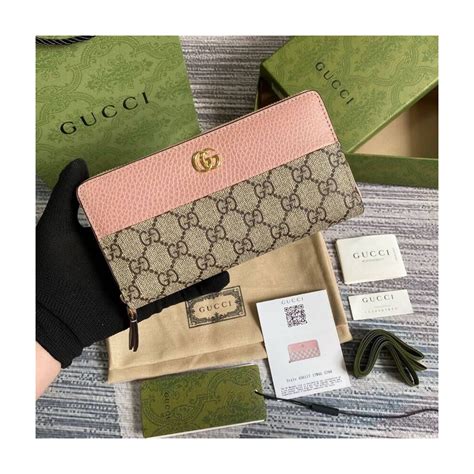 gucci calfskin matelasse pearl gg marmont zip around wallet|Gucci.